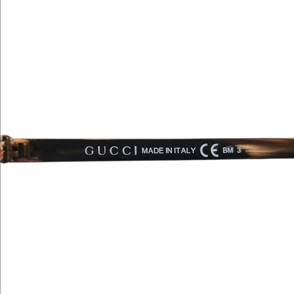 GUCCI | Tortoiseshell Square Sunglasses With Green / Red Striped Detail 1129/S
